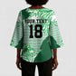 Custom Nigeria Fooball Kimono Sleeve Blouse Super Eagles National Pride