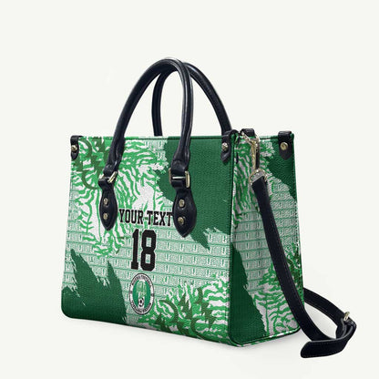 Custom Nigeria Fooball Leather Bag Super Eagles National Pride