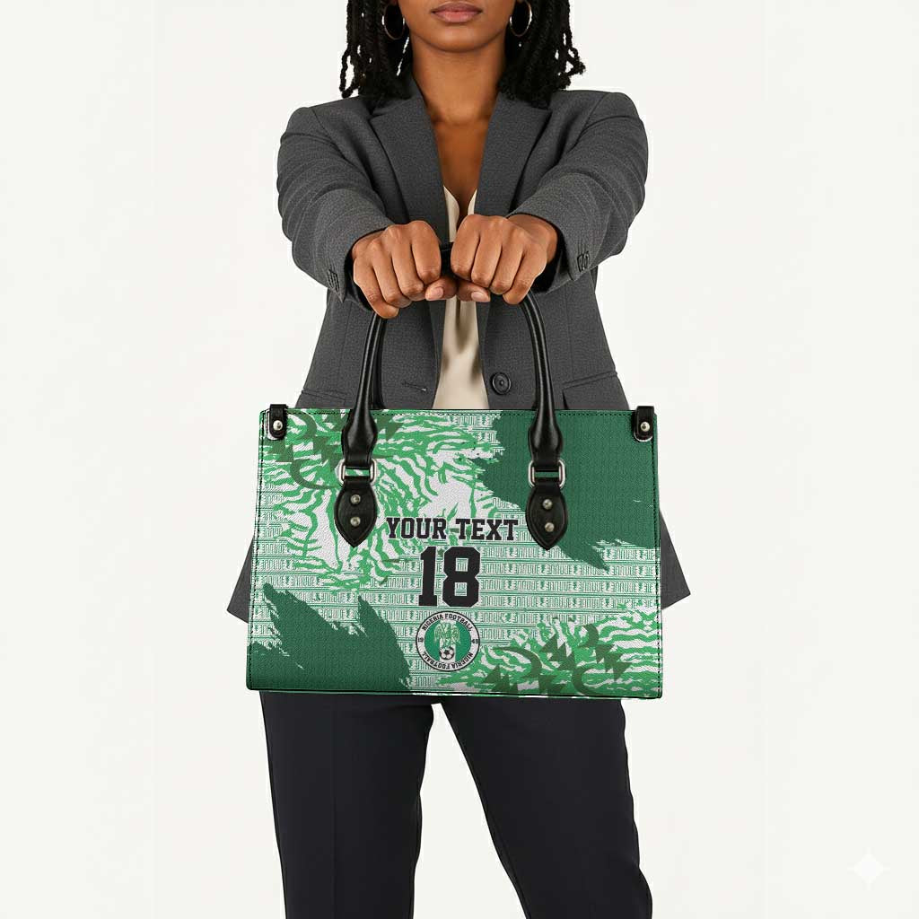 Custom Nigeria Fooball Leather Bag Super Eagles National Pride