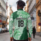 Custom Nigeria Fooball Long Sleeve Button Shirt Super Eagles National Pride