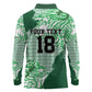 Custom Nigeria Fooball Long Sleeve Polo Shirt Super Eagles National Pride