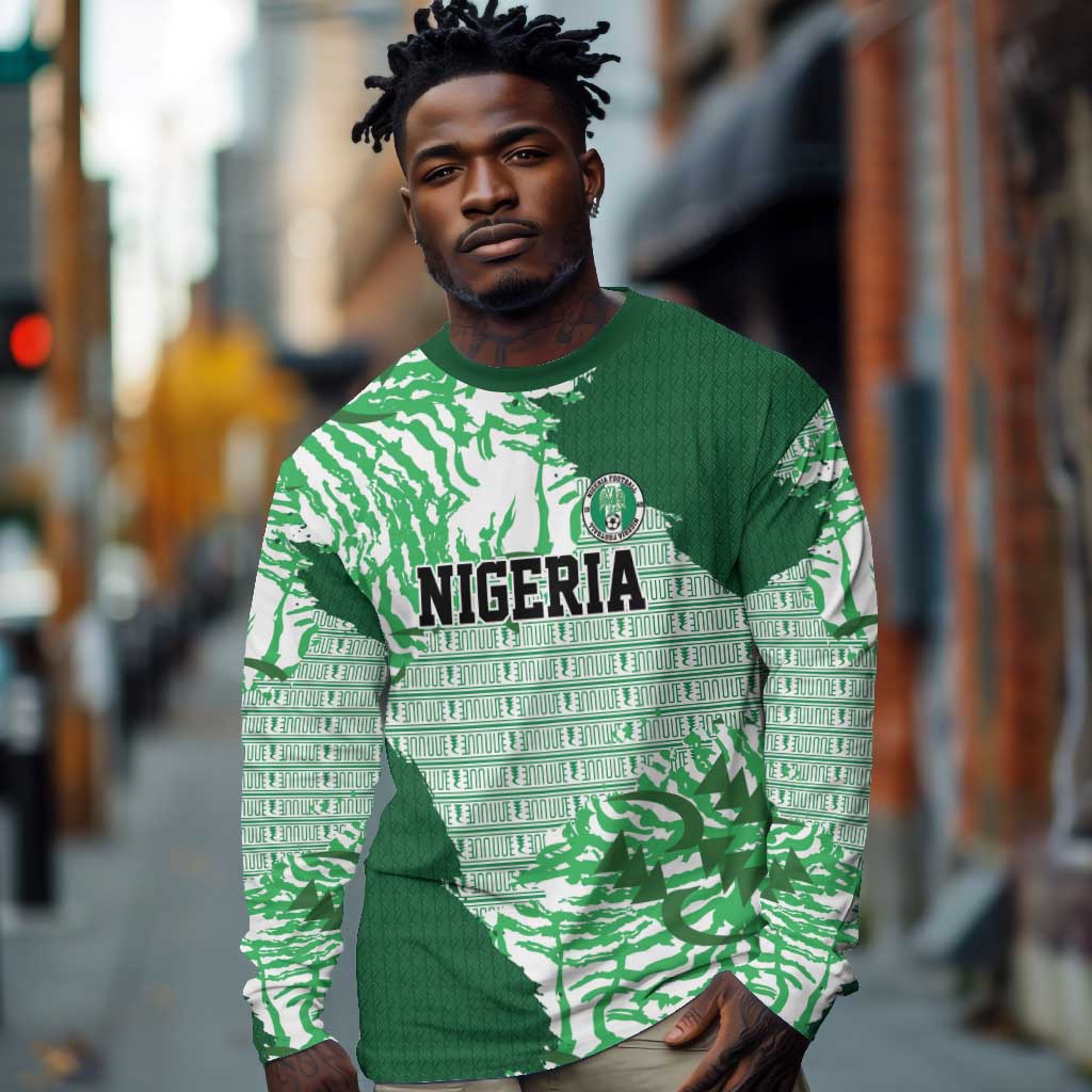 Custom Nigeria Fooball Long Sleeve Shirt Super Eagles National Pride