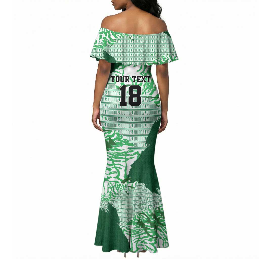 Custom Nigeria Fooball Mermaid Dress Super Eagles National Pride