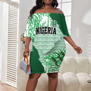 Custom Nigeria Fooball Off Shoulder Short Dress Super Eagles National Pride