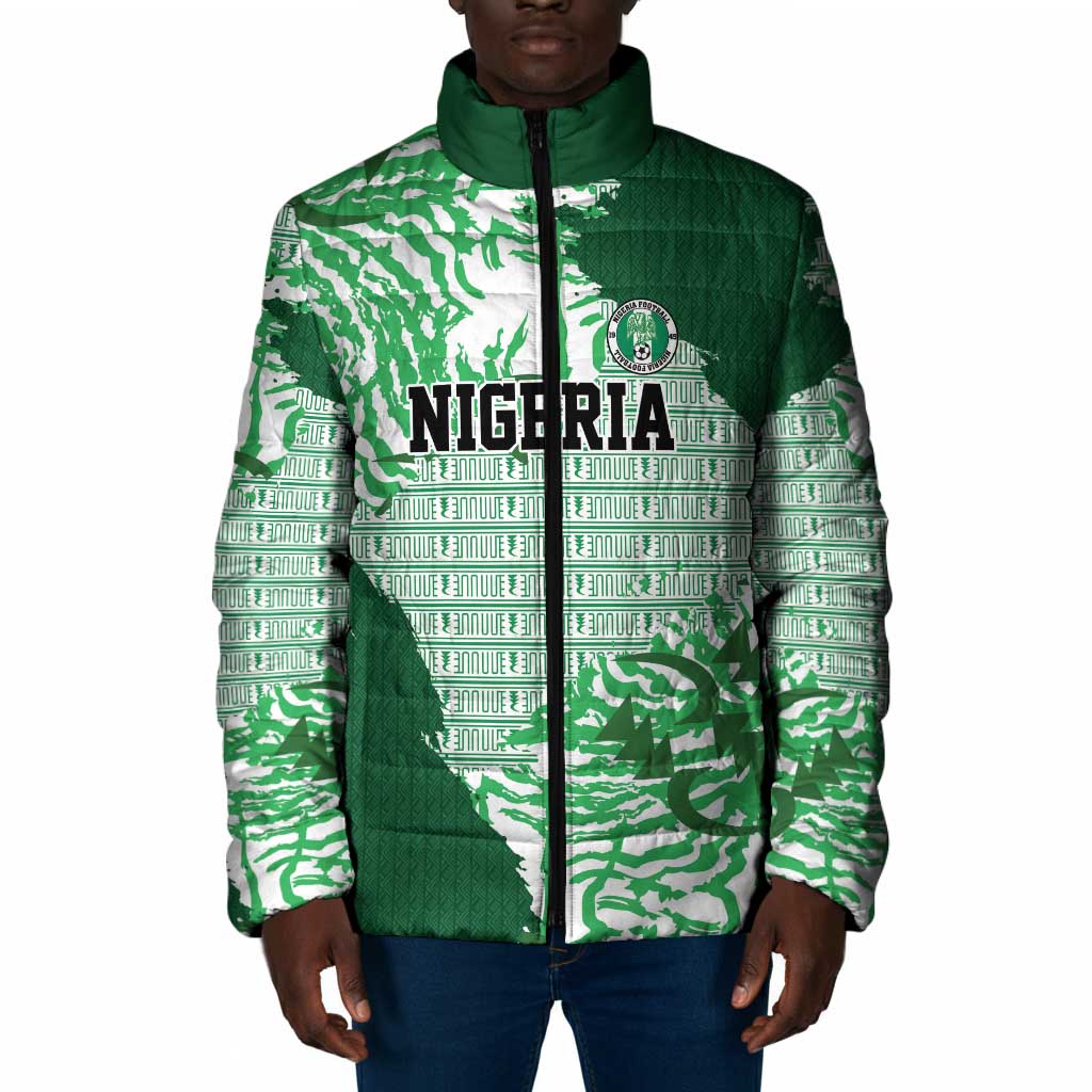 Custom Nigeria Fooball Padded Jacket Super Eagles National Pride
