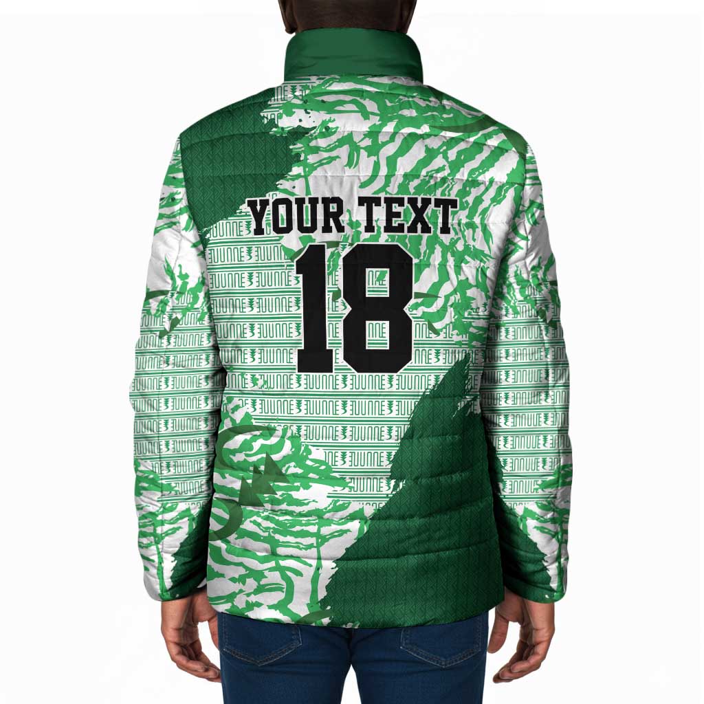 Custom Nigeria Fooball Padded Jacket Super Eagles National Pride
