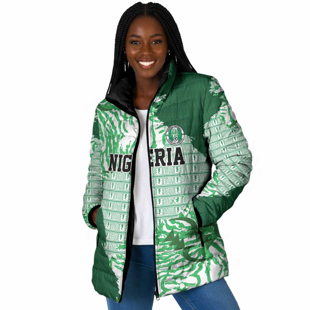 Custom Nigeria Fooball Padded Jacket Super Eagles National Pride