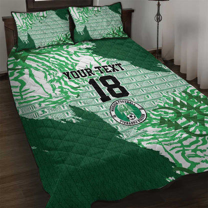 Custom Nigeria Fooball Quilt Bed Set Super Eagles National Pride