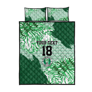 Custom Nigeria Fooball Quilt Bed Set Super Eagles National Pride