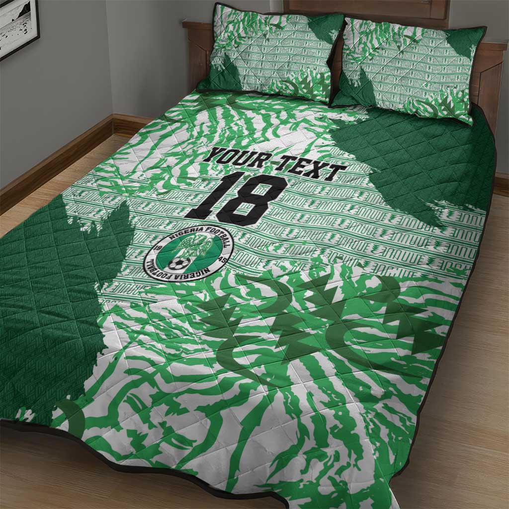 Custom Nigeria Fooball Quilt Bed Set Super Eagles National Pride