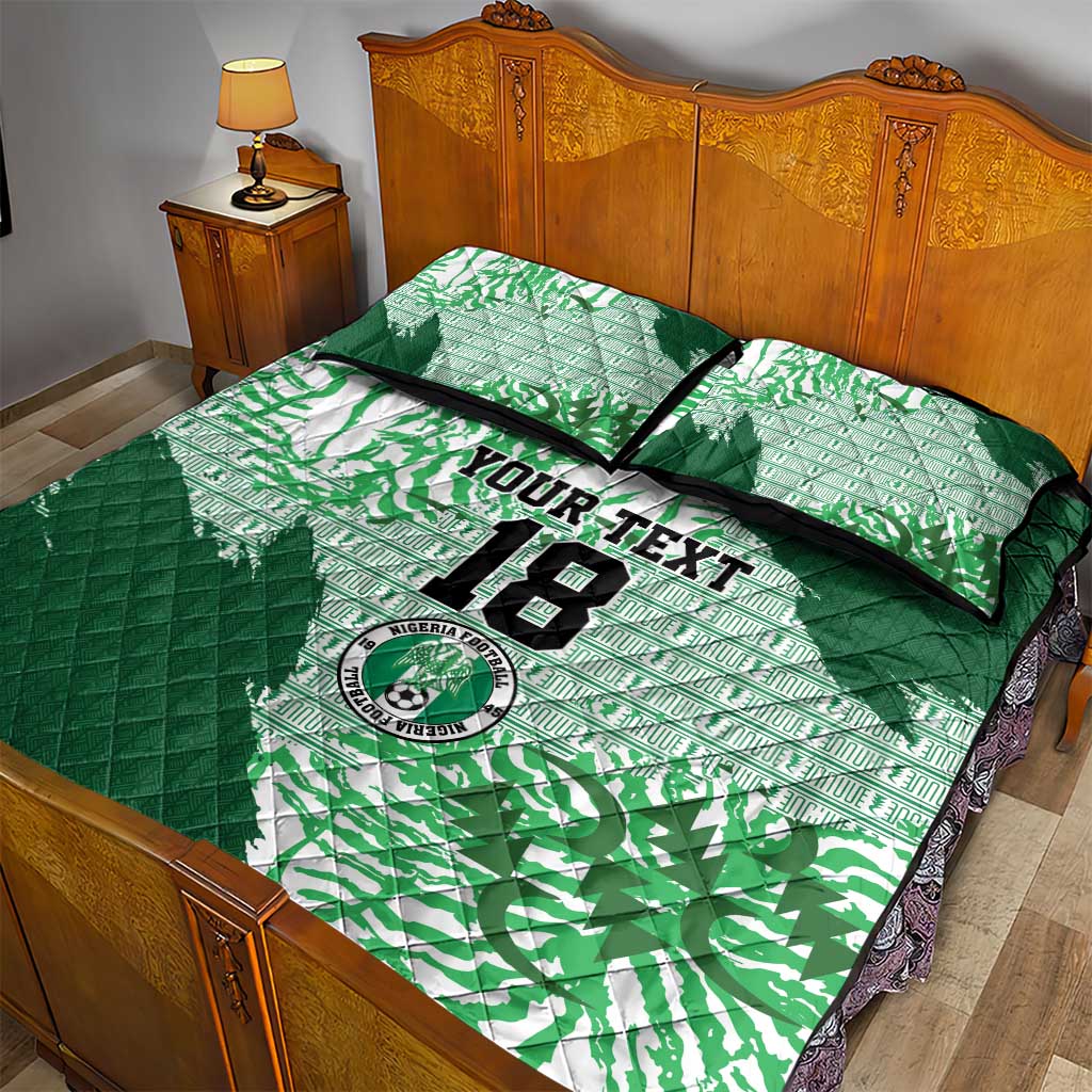 Custom Nigeria Fooball Quilt Bed Set Super Eagles National Pride
