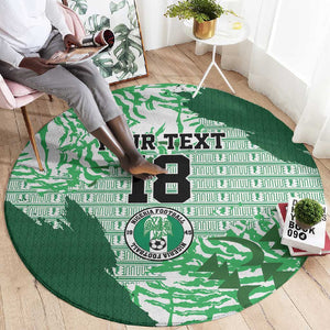 Custom Nigeria Fooball Round Carpet Super Eagles National Pride