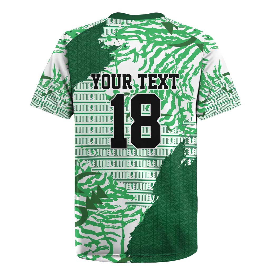 Custom Nigeria Fooball Rugby Jersey Super Eagles National Pride
