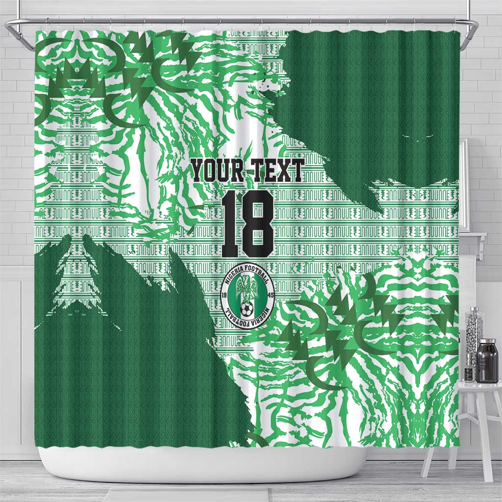 Custom Nigeria Fooball Shower Curtain Super Eagles National Pride