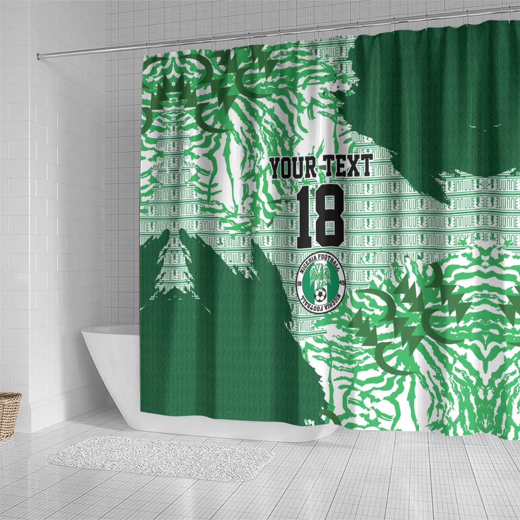 Custom Nigeria Fooball Shower Curtain Super Eagles National Pride