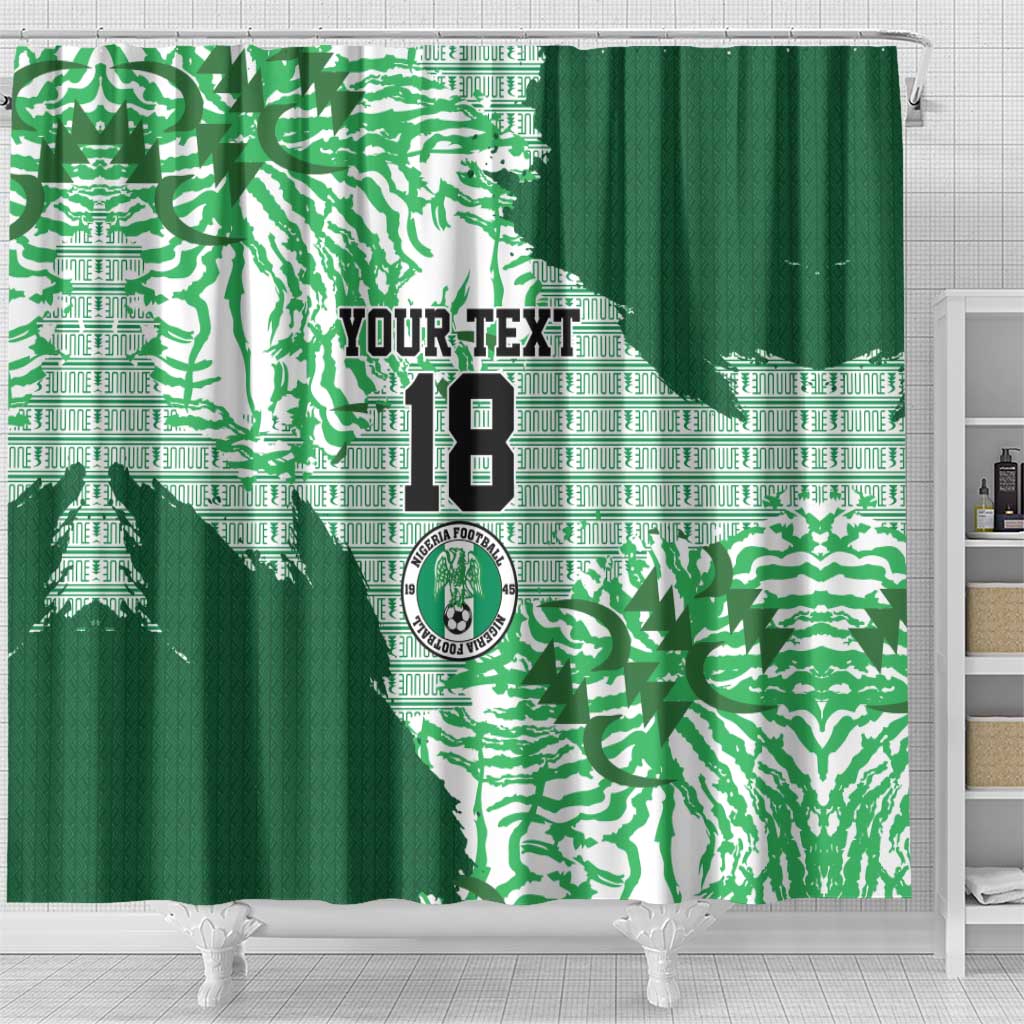 Custom Nigeria Fooball Shower Curtain Super Eagles National Pride