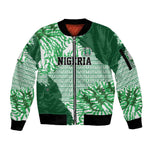 Custom Nigeria Fooball Sleeve Zip Bomber Jacket Super Eagles National Pride