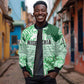 Custom Nigeria Fooball Sleeve Zip Bomber Jacket Super Eagles National Pride