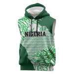 Custom Nigeria Fooball Sleeveless Hoodie Super Eagles National Pride