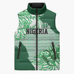 Custom Nigeria Fooball Sleeveless Puffer Jacket Super Eagles National Pride