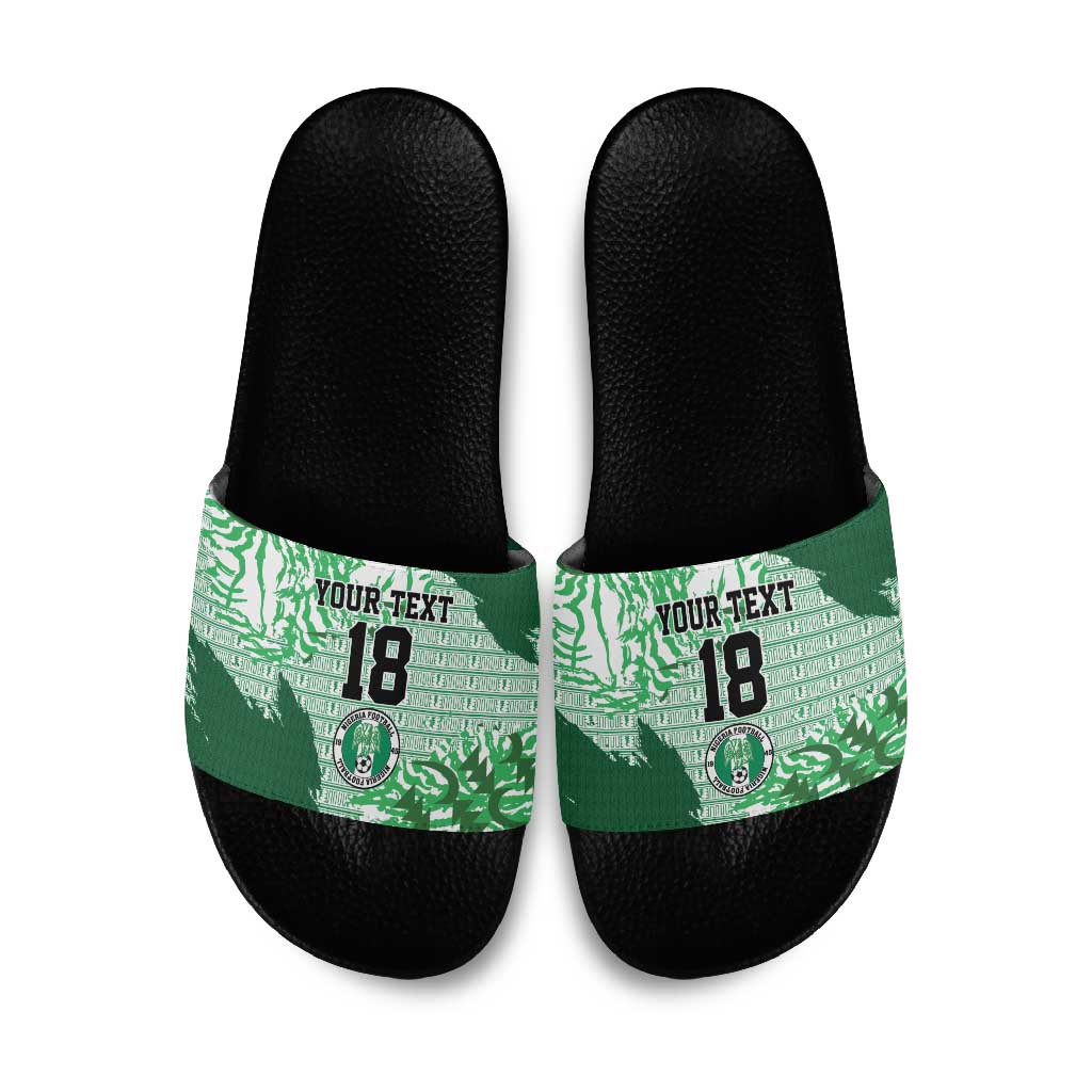 Custom Nigeria Fooball Slide Sandals Super Eagles National Pride