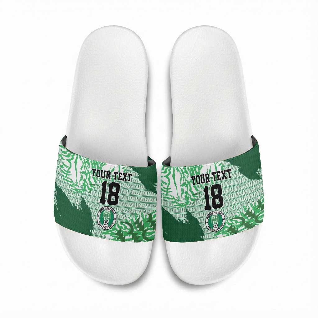 Custom Nigeria Fooball Slide Sandals Super Eagles National Pride