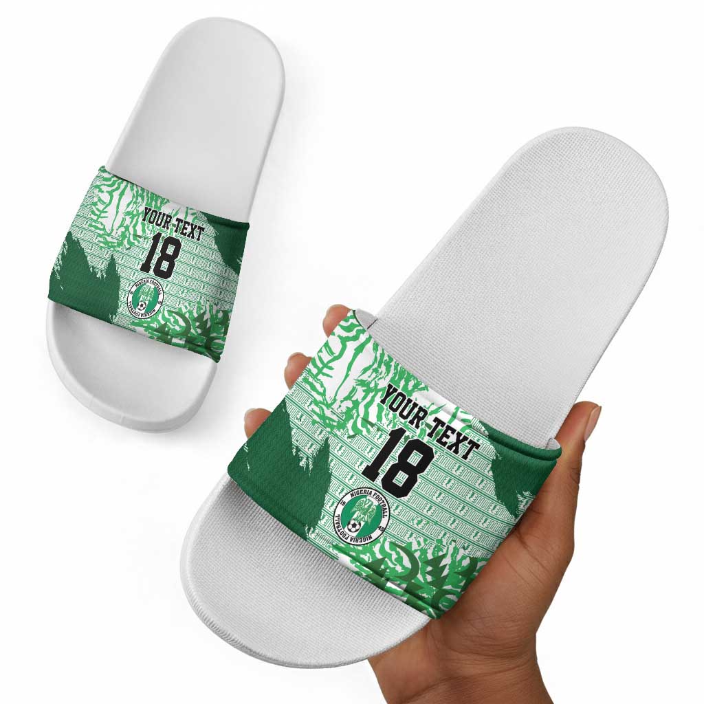 Custom Nigeria Fooball Slide Sandals Super Eagles National Pride