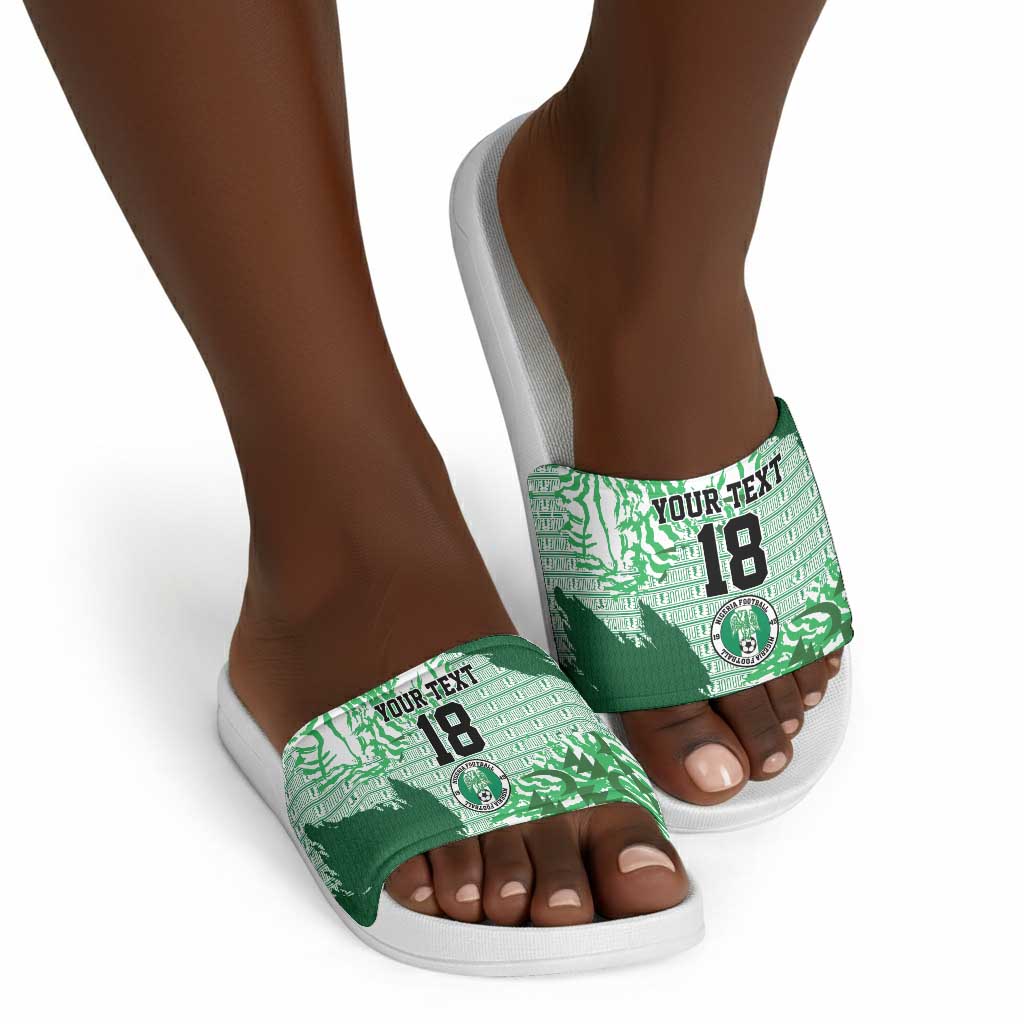Custom Nigeria Fooball Slide Sandals Super Eagles National Pride