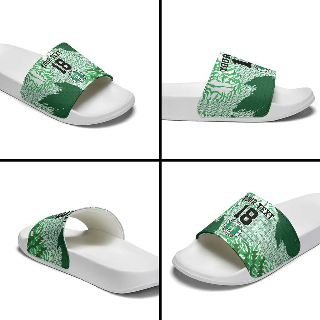 Custom Nigeria Fooball Slide Sandals Super Eagles National Pride