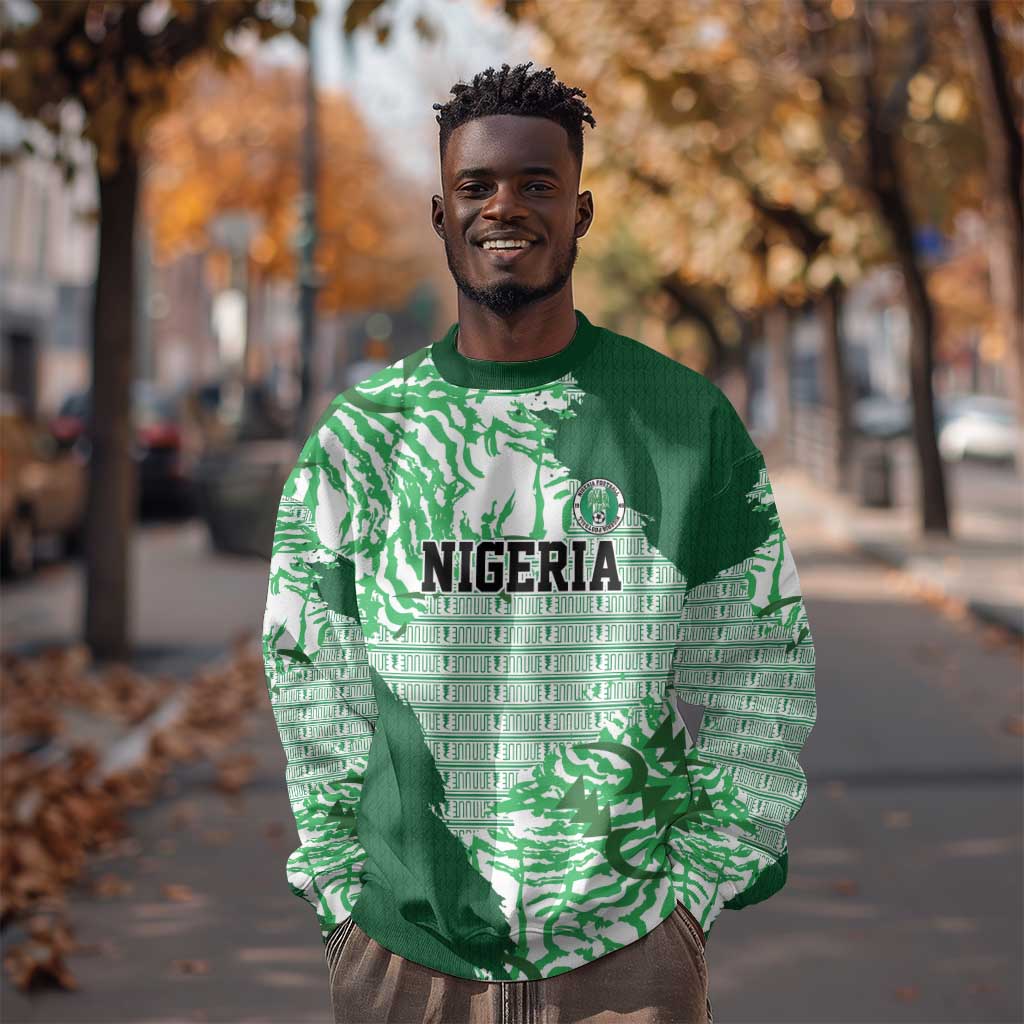 Custom Nigeria Fooball Sweatshirt Super Eagles National Pride