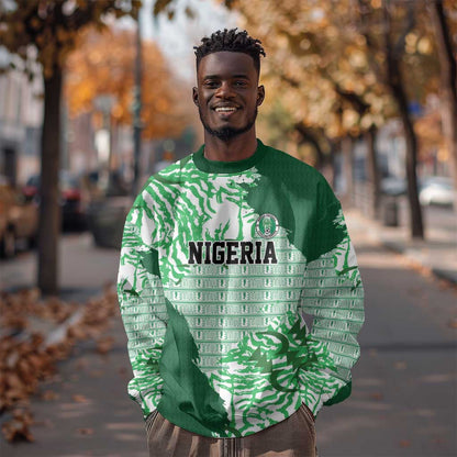 Custom Nigeria Fooball Sweatshirt Super Eagles National Pride