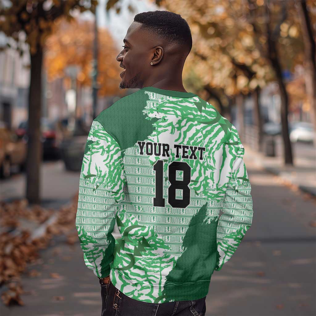 Custom Nigeria Fooball Sweatshirt Super Eagles National Pride