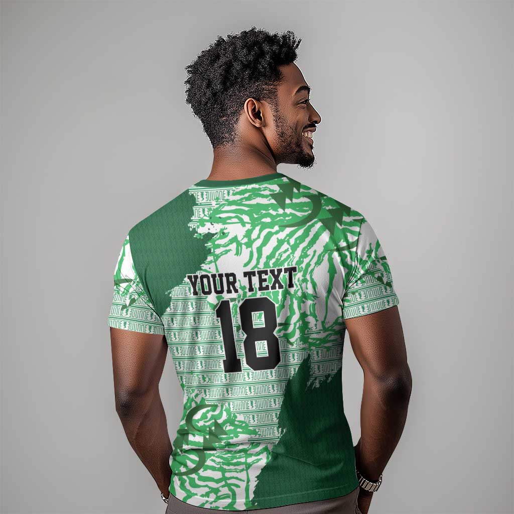 Custom Nigeria Fooball T shirt Super Eagles National Pride