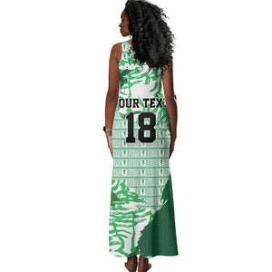 Custom Nigeria Fooball Tank Maxi Dress Super Eagles National Pride