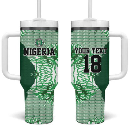 Custom Nigeria Fooball Tumbler With Handle Super Eagles National Pride