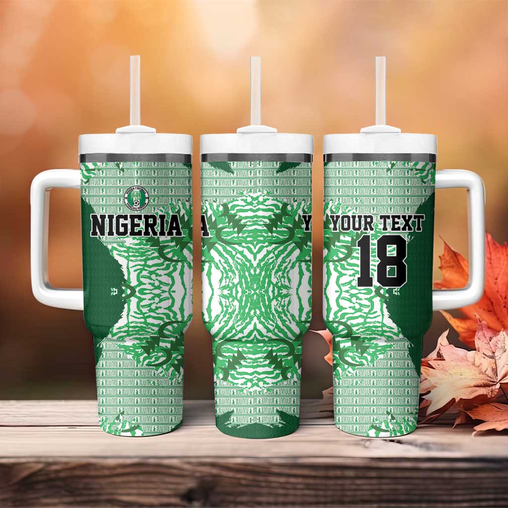 Custom Nigeria Fooball Tumbler With Handle Super Eagles National Pride