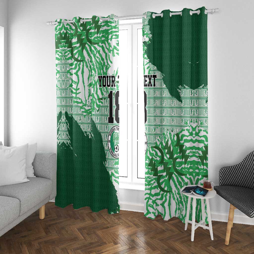 Custom Nigeria Fooball Window Curtain Super Eagles National Pride