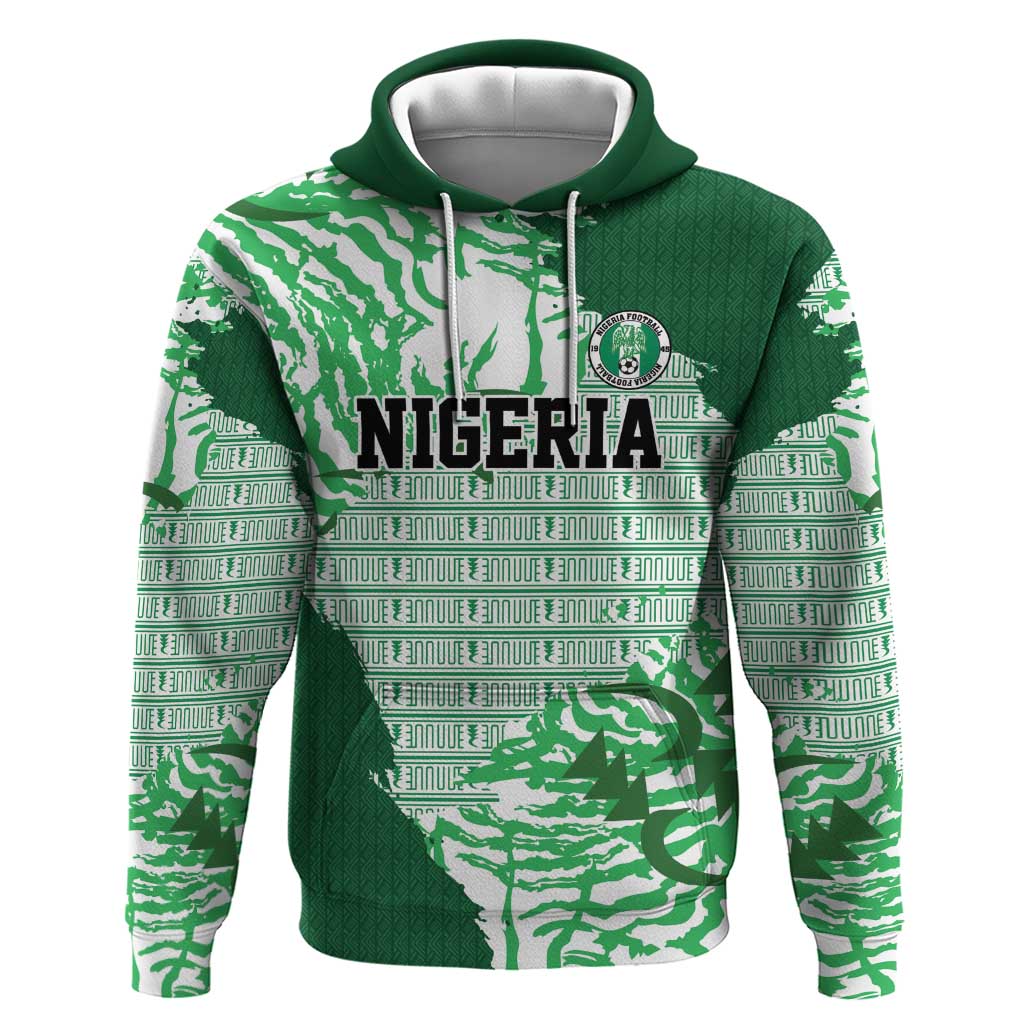 Custom Nigeria Fooball Zip Hoodie Super Eagles National Pride