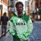Custom Nigeria Fooball Zip Hoodie Super Eagles National Pride
