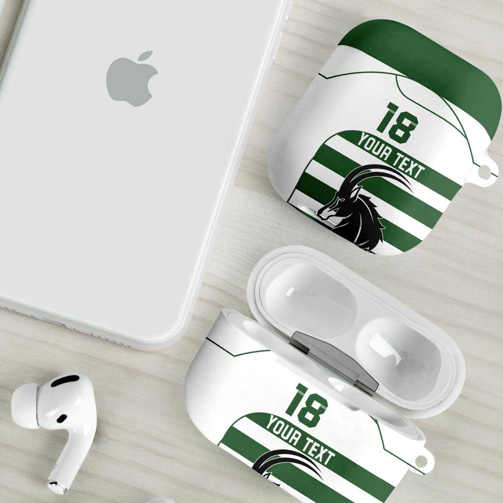 Custom Zimbabwe Sables Rugby AirPods Case Go Champion