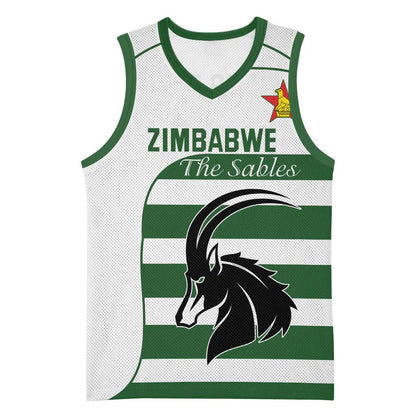 Custom Zimbabwe Sables Rugby Basketball Jersey Go Champion LT18