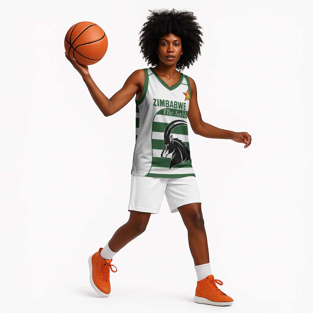 Custom Zimbabwe Sables Rugby Basketball Jersey Go Champion LT18