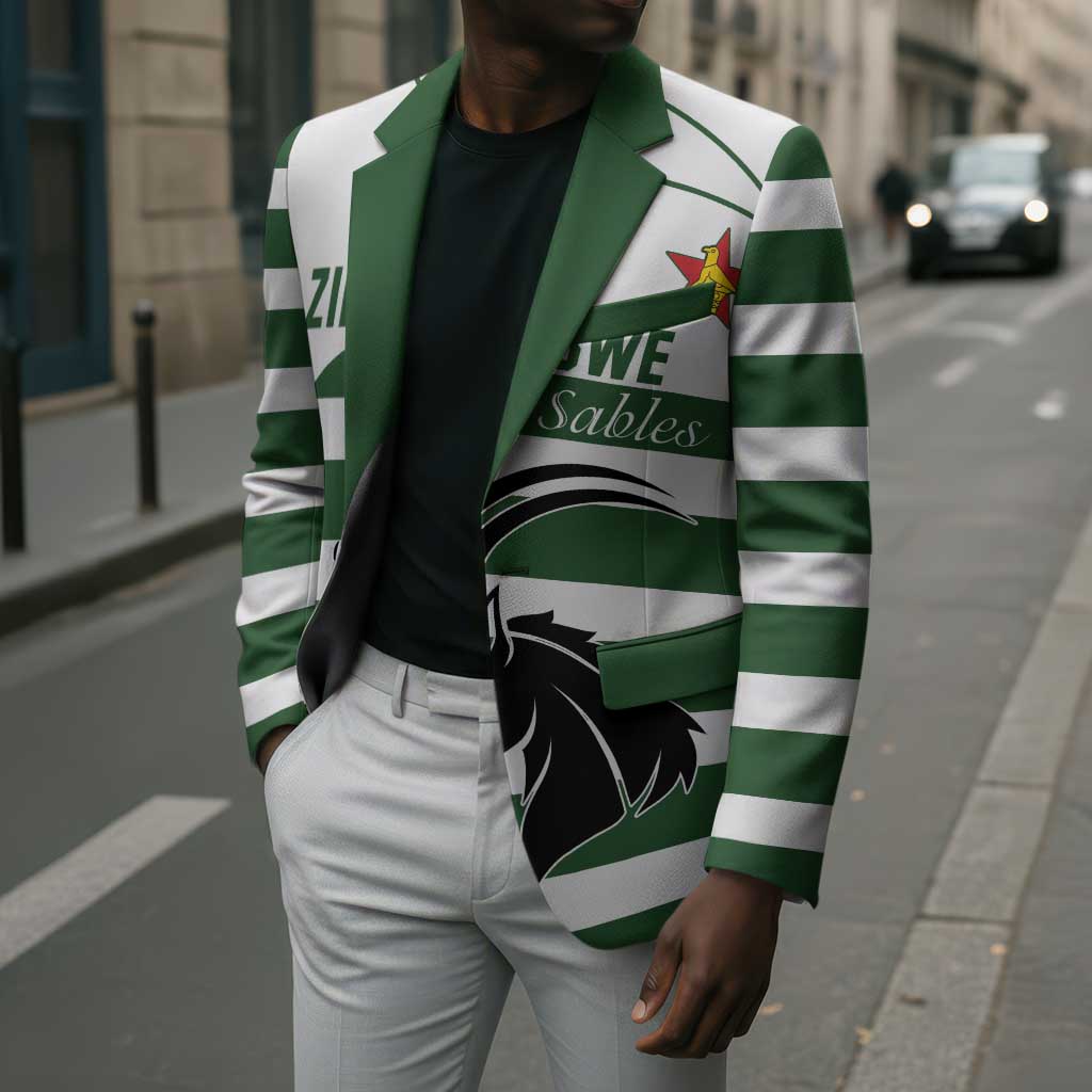 Custom Zimbabwe Sables Rugby Blazer Go Champion