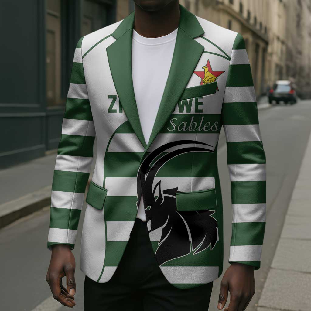 Custom Zimbabwe Sables Rugby Blazer Go Champion