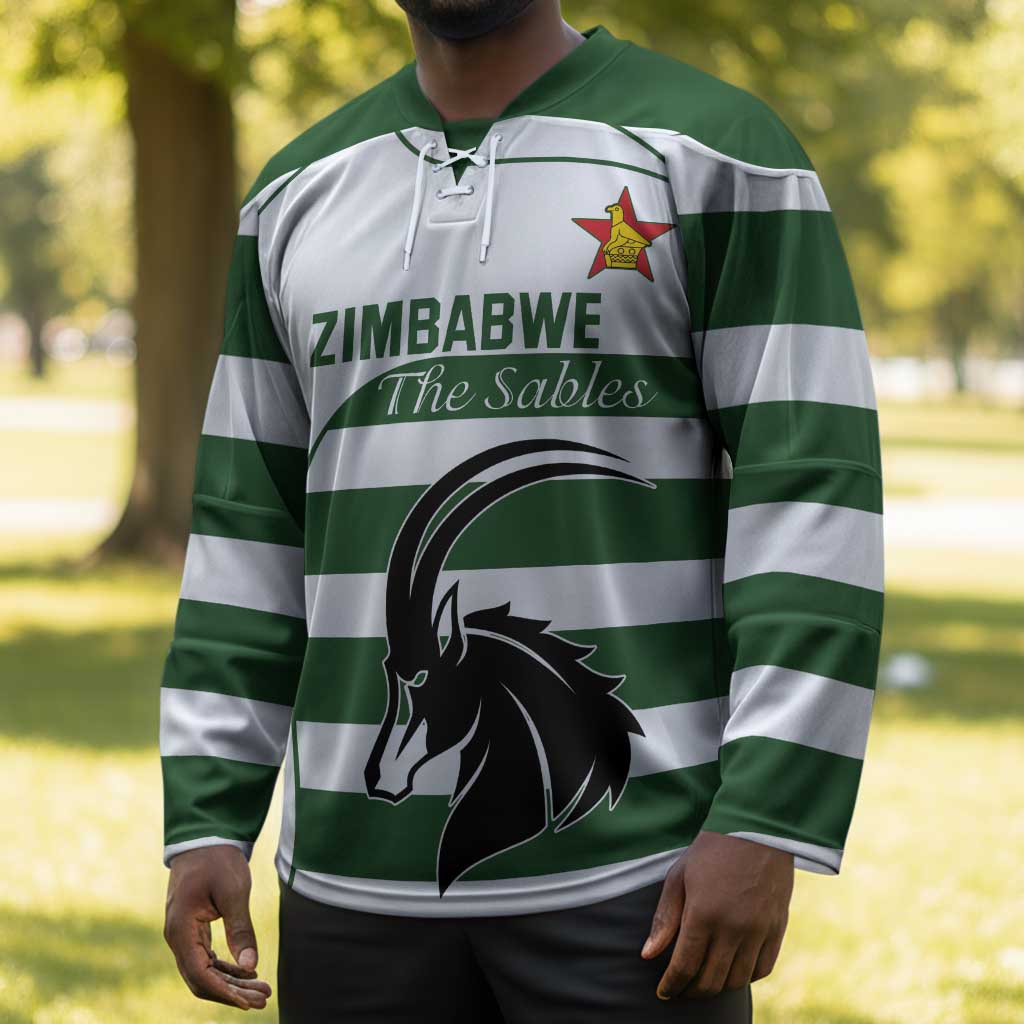 Custom Zimbabwe Sables Rugby Hockey Jersey Go Champion