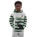 Custom Zimbabwe Sables Rugby Kid Hoodie Go Champion - African Pride