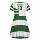 Custom Zimbabwe Sables Rugby Kid Short Sleeve Dress Go Champion - African Pride