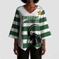 Custom Zimbabwe Sables Rugby Kimono Sleeve Blouse Go Champion