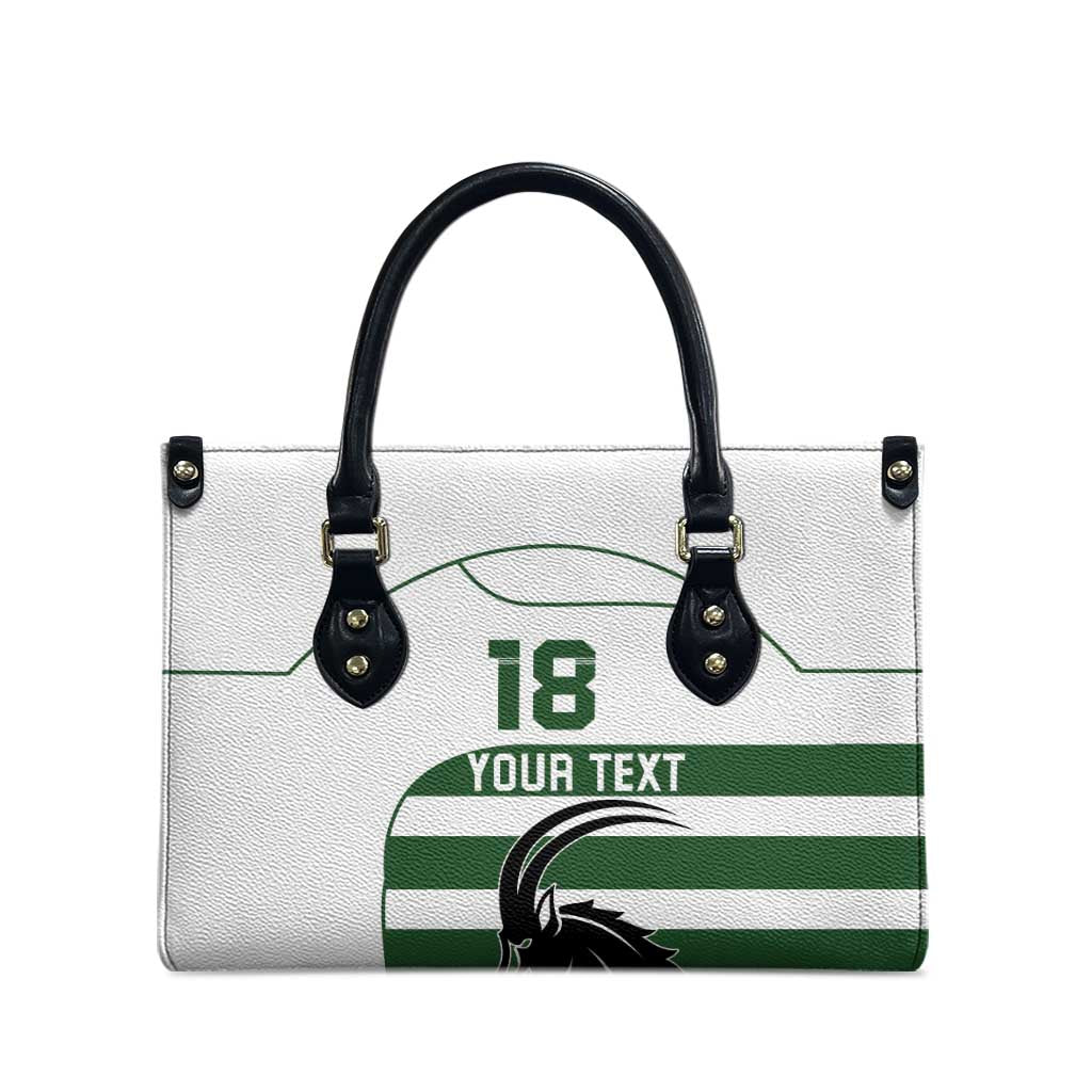 Custom Zimbabwe Sables Rugby Leather Bag Go Champion