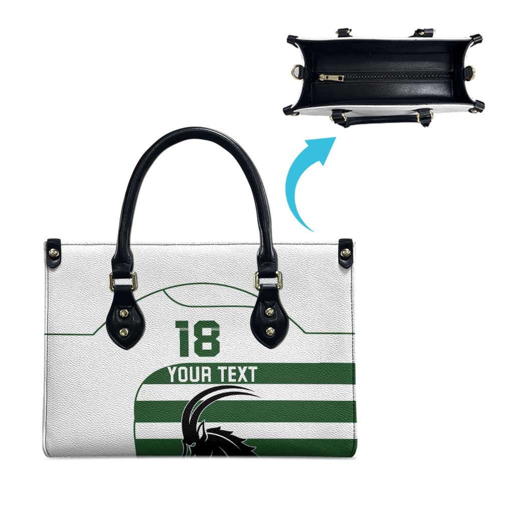 Custom Zimbabwe Sables Rugby Leather Bag Go Champion
